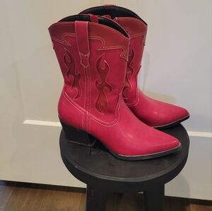 Red Western Cowboy Boots